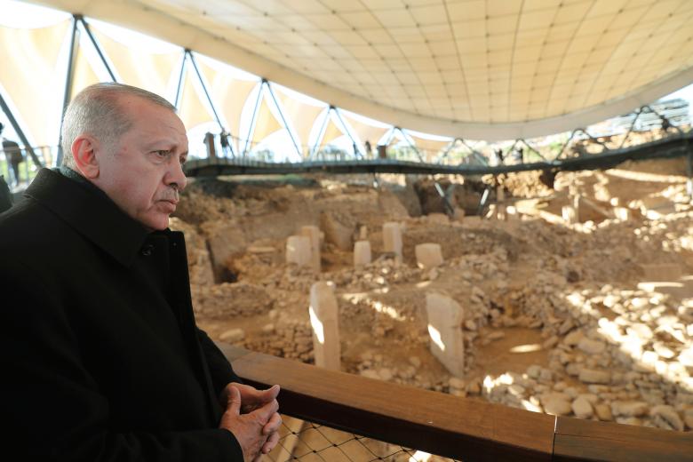 Cumhurbaşkanı Erdoğan Göbeklitepe Arkeolojik Kazı alanını gezdi