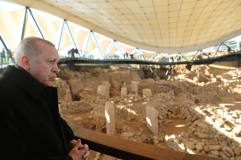 Cumhurbaşkanı Erdoğan Göbeklitepe Arkeolojik Kazı alanını gezdi