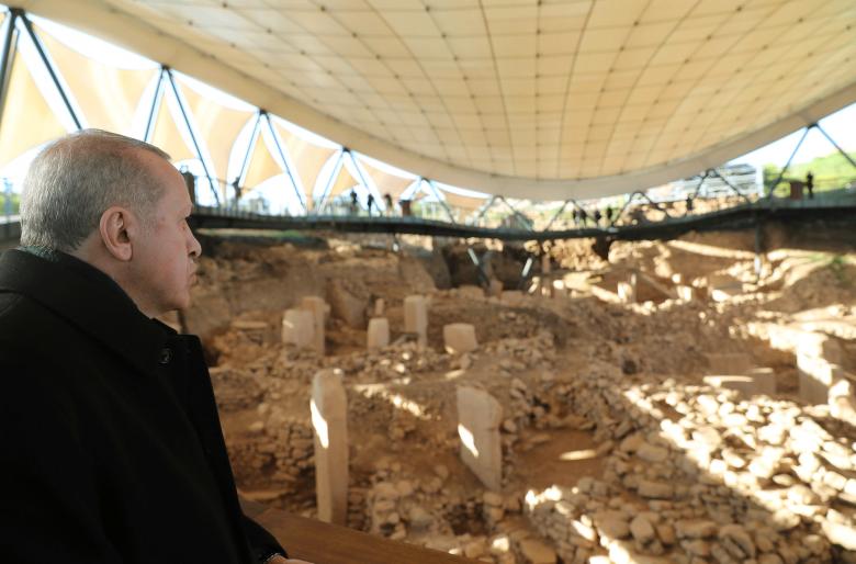 Cumhurbaşkanı Erdoğan Göbeklitepe Arkeolojik Kazı alanını gezdi