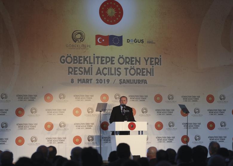 Cumhurbaşkanı Erdoğan Göbeklitepe Arkeolojik Kazı alanını gezdi