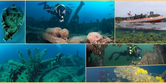 Çanakkale Boğazında turistleri bekleyen batıklar