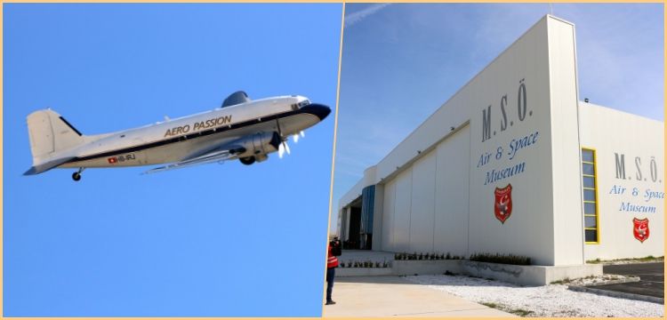 DC-3 uçağı uçarak  M.S.Ö. Havacılık Müzesindeki yerini aldı