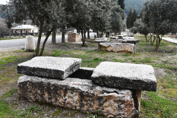 Gladyatörler kenti Stratonikeia'nın antik lahitleri özel alanda sergilenecek