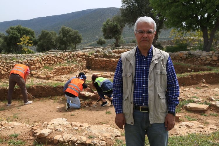 Beçin Antik Kenti'ndeki 2018 arkeoloji kazılarında bulunan seramikler