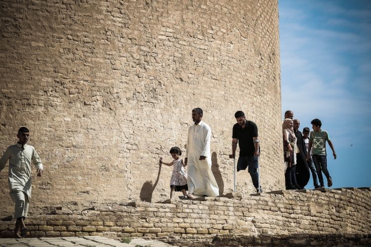 Irak'ın Mütevekkiliye Camisi'nin bin yıllık ünlü Melviye minaresi