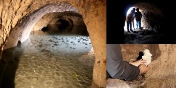Kapadokyada sular altındaki Gir-Gör Şehrinin girişi açıldı