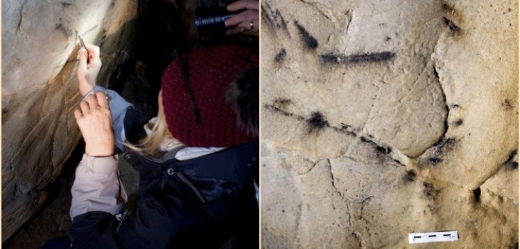 Archaeologists have discovered the oldest paintings on Czech territory.