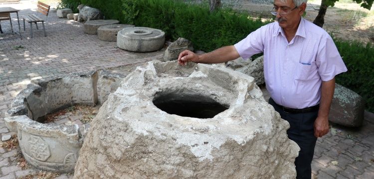 Osmanlı devri taş ambarı Elazığ Arkeoloji ve Etnografya Müzesi'ne kaldırıldı