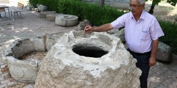 Osmanlı devri taş ambarı Elazığ Arkeoloji ve Etnografya Müzesine kaldırıldı