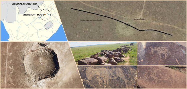 Dünyanın en büyük meteor kraterinde 8 bin yıllık çizimler bulundu