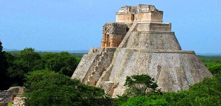 A wall found surrounding the Ancient Mayan city of Uxmal