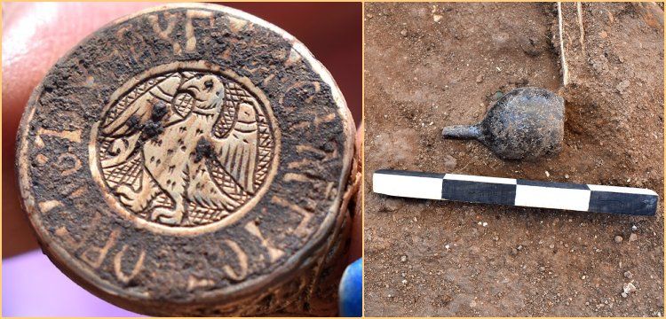 Palaiologos signet gold ring and goblet of tears found in Bulgaria