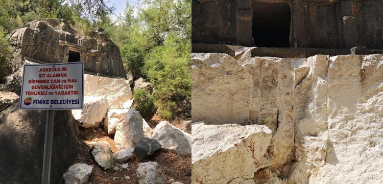 Finike Kaymakamı: Likya dönemi mezarları 7 ay önce patlatıldı