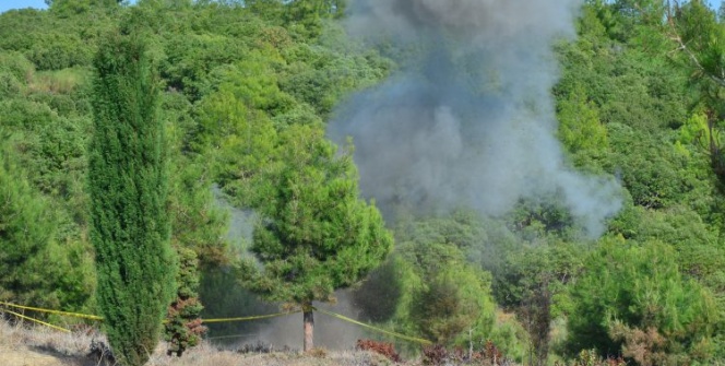 Çanakkale Savaşlarında kullanılan patlamamış el bombası böyle patlatıldı