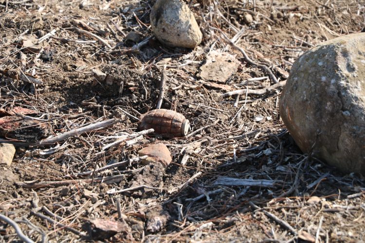 Çanakkale Savaşlarında kullanılan patlamamış el bombası böyle patlatıldı