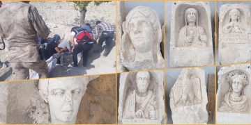 Zeugma Antik Kentinde mezar odalarını yağmalayan 4 defineci yakalandı