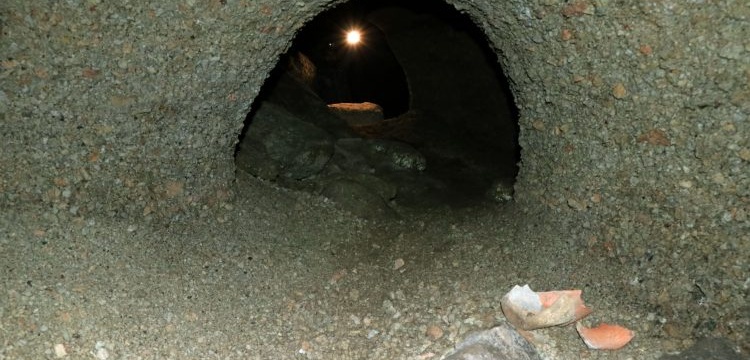 Kayseri'deki 1300 metrelik Aymanlı yeraltı şehrinin sığınak olduğu anlaşıldı