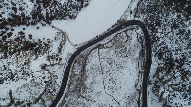Frig Vadisi'nin Afyonkarahisar kesiminden kış manzaraları