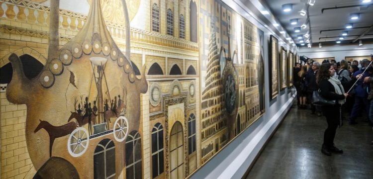 Ressam İsmet Yedikardeş'in Medeniyetler Kapısı Mardin sergisi açıldı