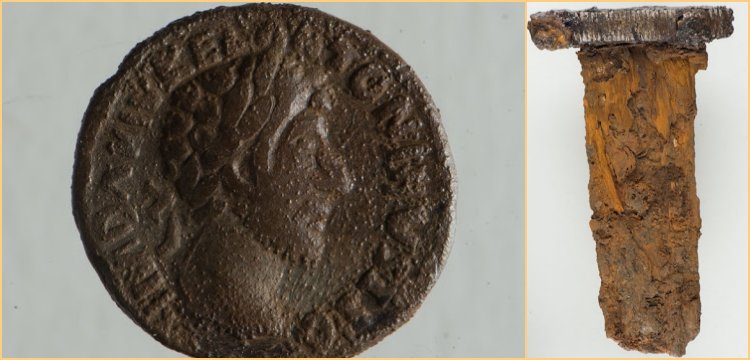 Piece of Viking sword and Roman coin found in Norway