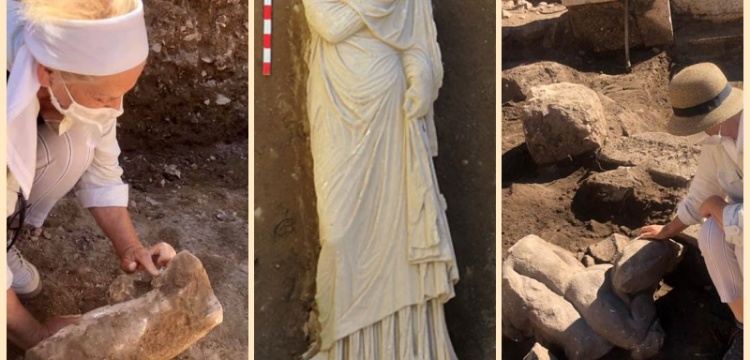 Patara'da yeni heykeller bulundu