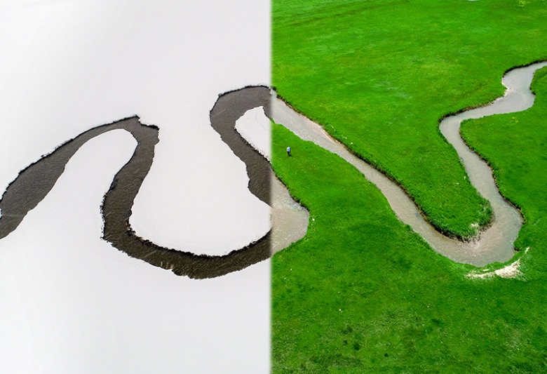 Van'daki menderesler yılın her döneminde ayrı bir güzellik