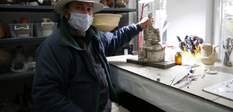 Kültepe'de 4200 yıllık tanrıça heykeli bulundu