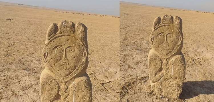 Kazakistan’da eski Türk dönemine ait taş heykel bulundu
