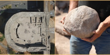 Diyarbakırın Urfakapısında kullanılan mancınık alanı keşfedildi