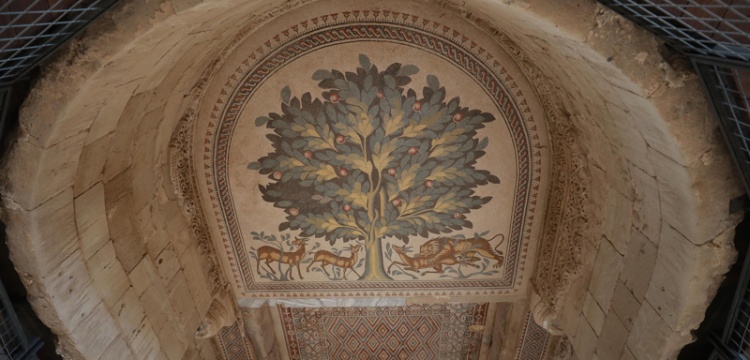 Eriha Emevi Sarayı'ndaki mozaik tablo ziyarete açılıyor