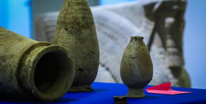 Iraka iade edilen tarihi eserler Bağdat Müzesinde sergilenmeye başlandı
