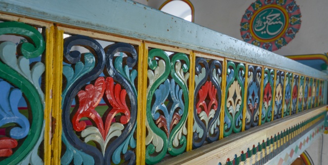 Trabzonda 700 yıllık caminin nadide ahşap süslemeleri