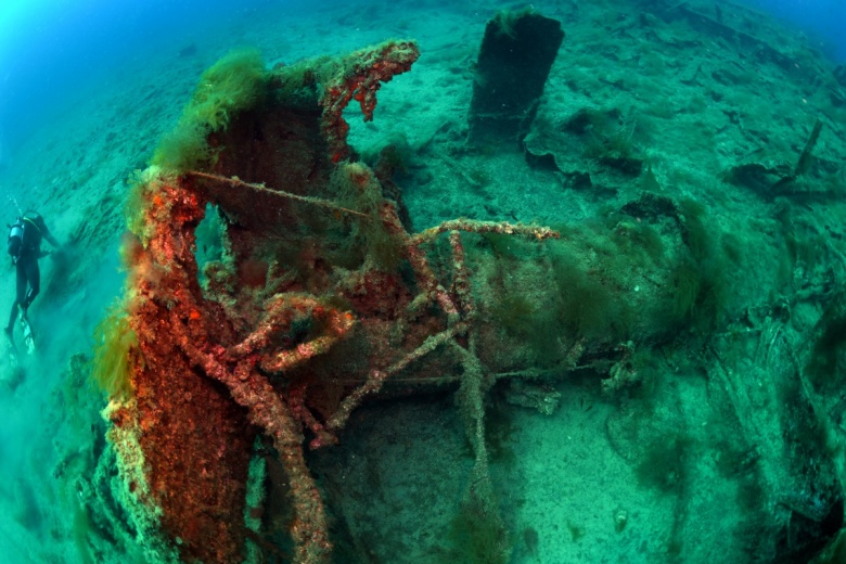 Çanakkale'de batırılan İngiliz HMS Majestic gemisinin sualtı görüntüleri