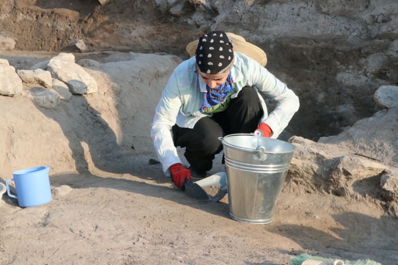Yozgat'taki Çadır Höyük arkeoloji kazılarından fotoğraflar