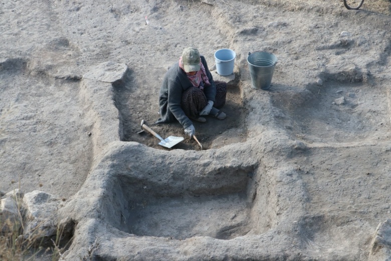 Yozgat'taki Çadır Höyük arkeoloji kazılarından fotoğraflar