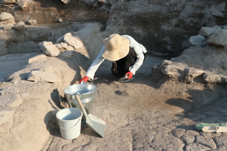 Yozgat'taki Çadır Höyük arkeoloji kazılarından fotoğraflar