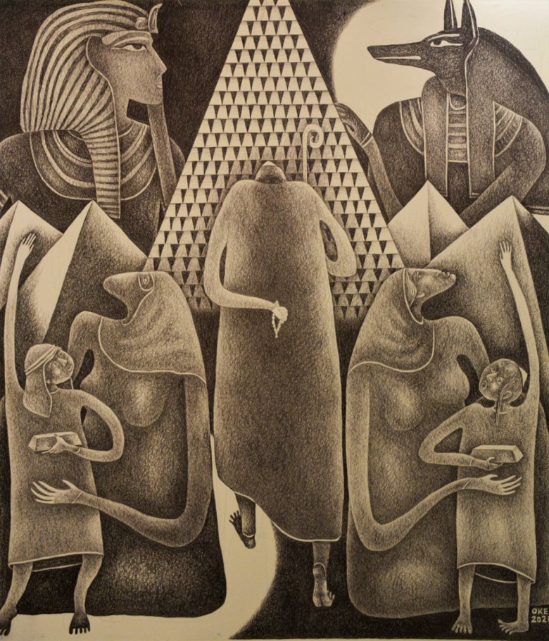 Kazak ressam Orazbek Yessenbayev’in Evren sergisi Kıbrıs Modern Sanat Müzesi'nde