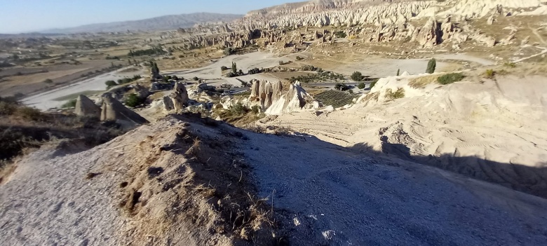 Kapadokya Alan Başkanlığı onaylı peyzaj katliamından son görüntüler