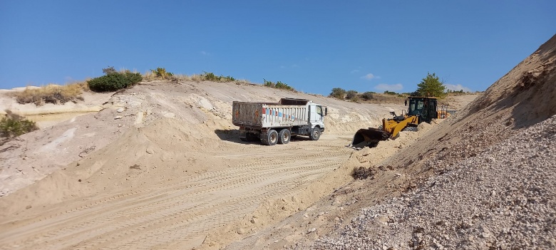 Kapadokya Alan Başkanlığı onaylı peyzaj katliamından son görüntüler