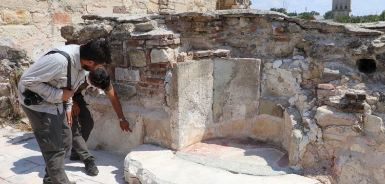 Edirne'de arkeologlar Sarayı Cedide-i Amire'nin cihannüma mescidini buldu