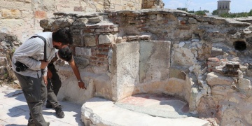 Edirnede arkeologlar Sarayı Cedide-i Amirenin cihannüma mescidini buldu