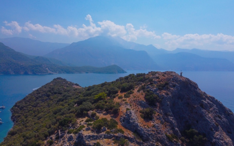 Aziz Nikolas Adası'dan muhteşem turistik ve arkeolojik manzaralar