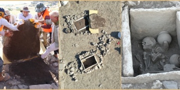 Çayönü arkeolojik alanında iyi durumda 3 sandık tipi mezar bulundu
