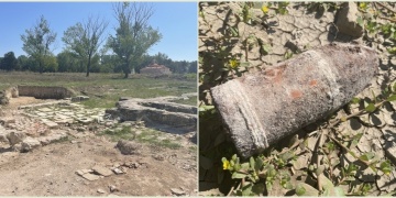 Edirnede Balkan Harbinden kalma patlamamış top mermisi bulundu
