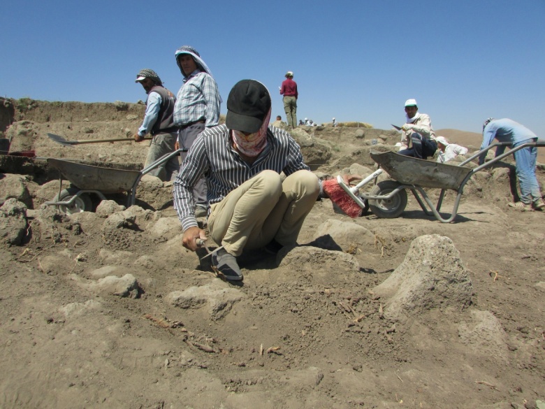 Gaziantep'teki Hamaç Höyük’te arkeolojik kurtarma kazıları sürüyor
