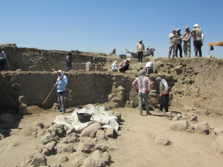 Gaziantep'teki Hamaç Höyük’te arkeolojik kurtarma kazıları sürüyor