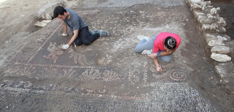 Sinop'taki Balatlar kazılarında Hellenistik dönem mozaikleri bulundu