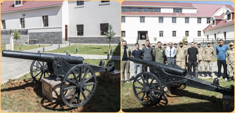 Jandarma Komutanlığı Rus sahra topunu, Tunceli Müzesi'ne hediye etti