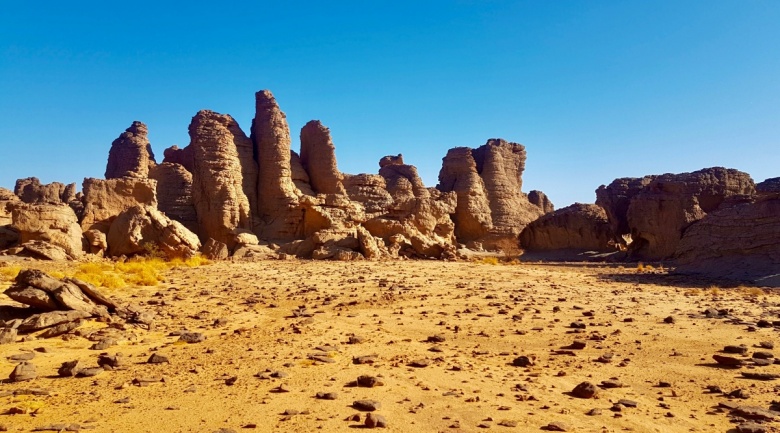 Afrika'da Tassili Najjer bölgesindeki 6 bin yıllık mağara resimleri