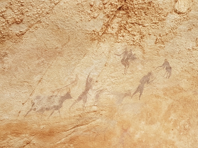 Afrika'da Tassili Najjer bölgesindeki 6 bin yıllık mağara resimleri